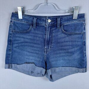 Old Navy High Rise Wow Shorts Women Size 6 Stretch Medium Wash High-Waisted Blue